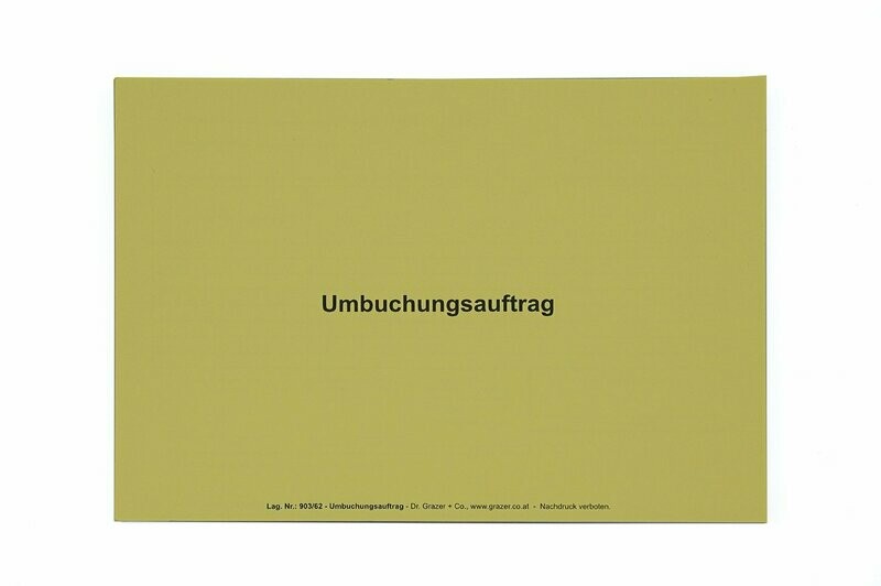 Umbuchungsauftrag