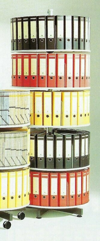 WÄLLER Karussellschrank, 5 Stehordnerscheiben
