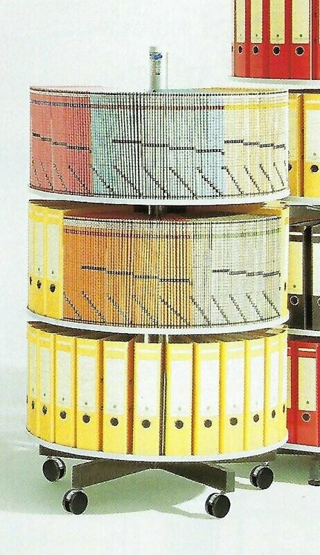 WÄLLER Karussellschrank, 3 Stehordnerscheiben
