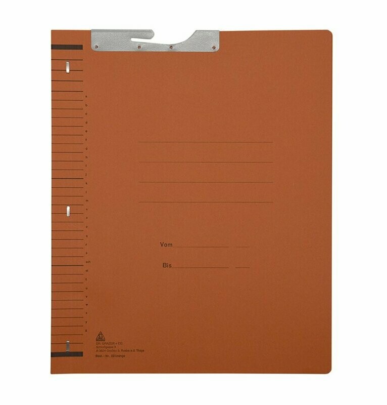 WÄLLER Dehnrückenhefter, Doppelheftgarnitur, orange