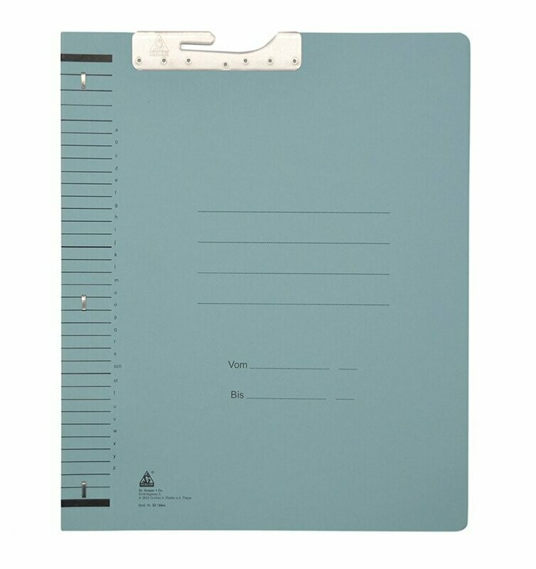 WÄLLER Dehnrückenhefter, Doppelheftgarnitur, blau