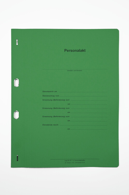 Personal-Akthefter grün