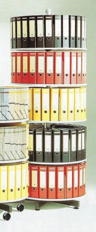 WÄLLER Karussellschrank, 6 Stehordnerscheiben