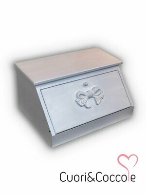 Portapane L'Arte di Nacchi Light Blue shabby