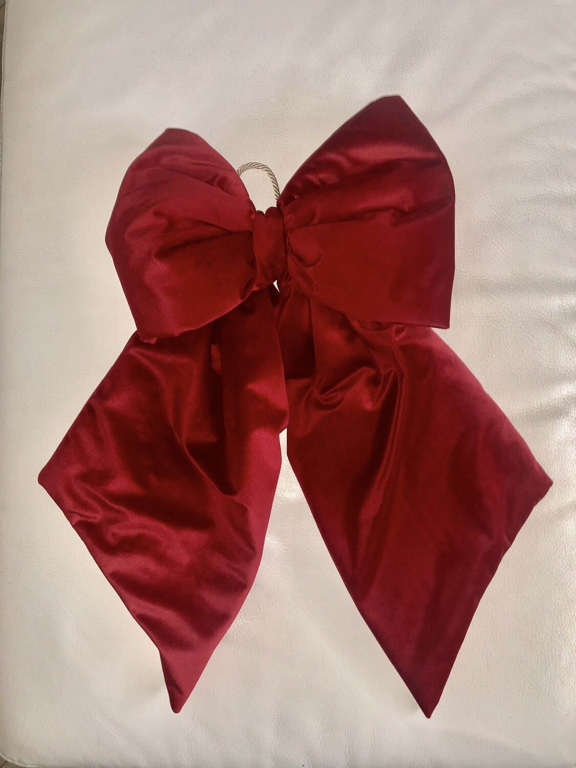 Fiocco Decorativo In Velluto Rosso