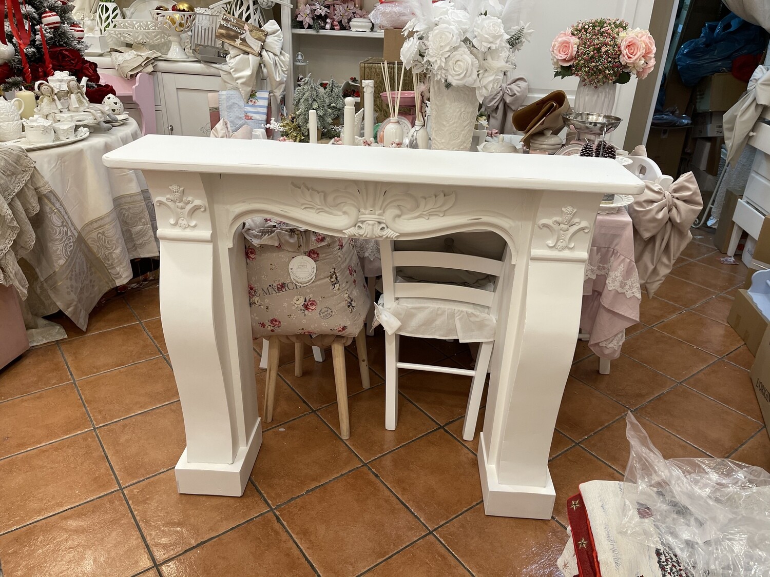 Caminetto L’Arte di Nacchi White Shabby