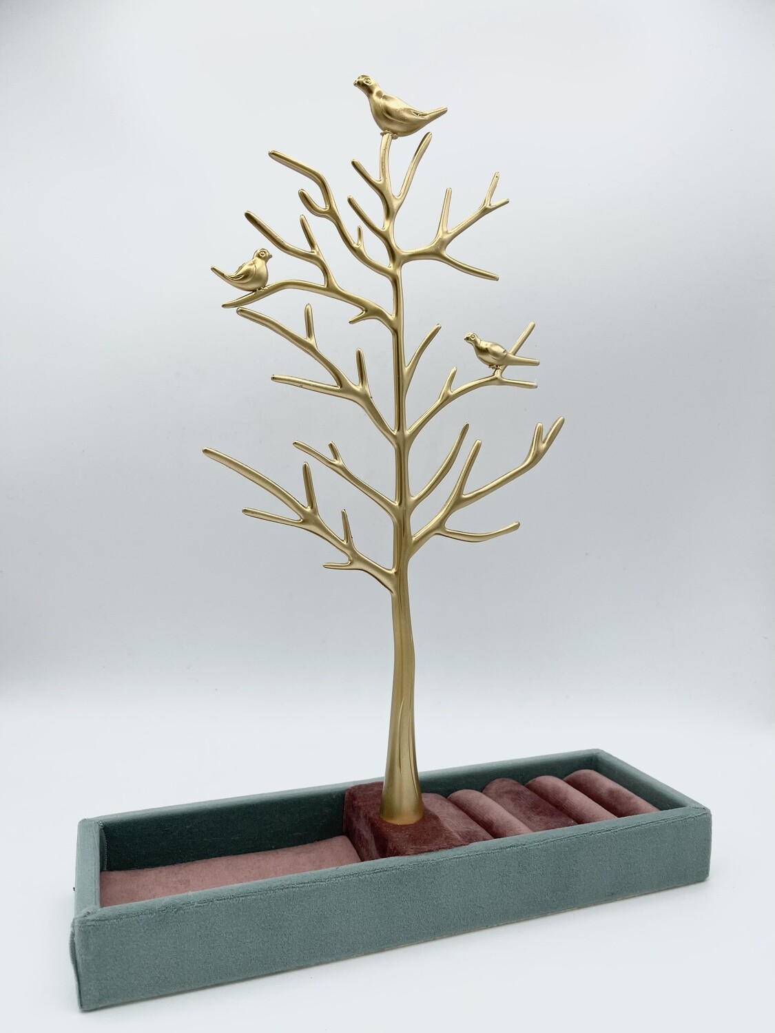 Portagioie Chic Albero D’oro e Velluto Tiffany