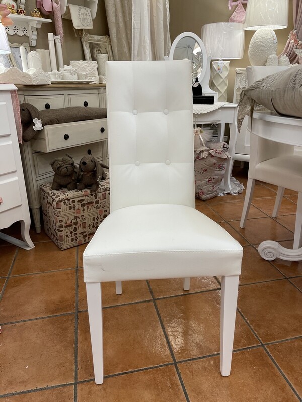 Coppia di Sedie Luxury Elegant White