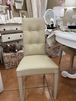 Coppia di Sedie Luxury Elegant Beige