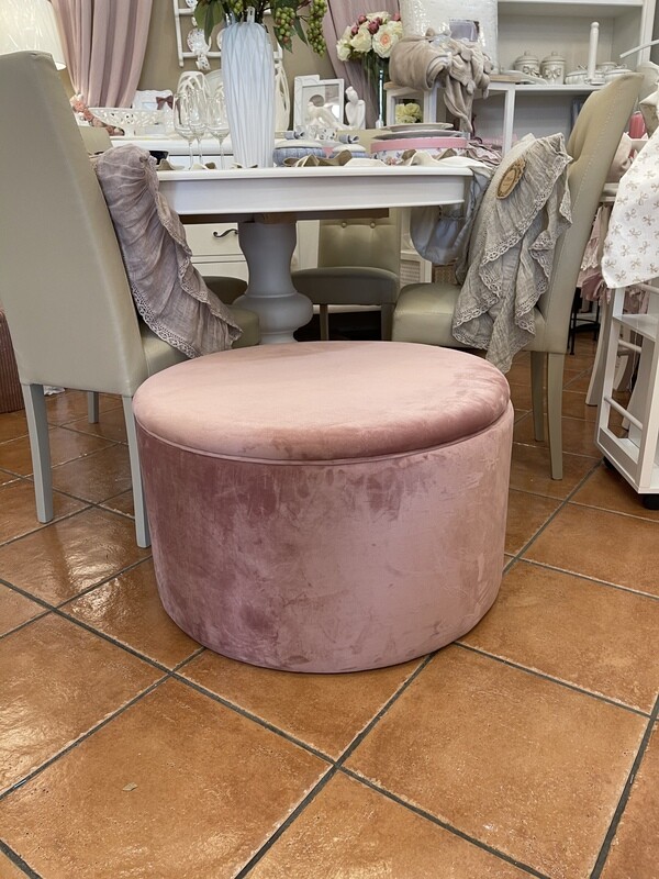 Pouf Porta Scarpe Rosa