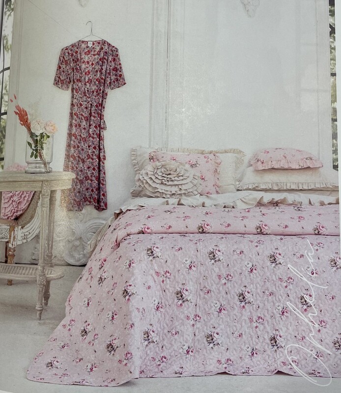Boutis Matrimoniale 120gr Rose BLANC MARICLO’