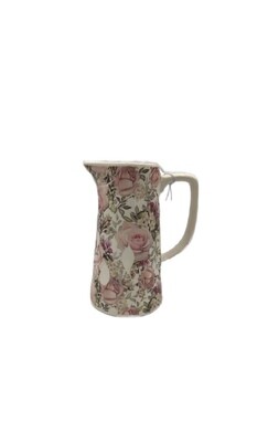 Brocca in Ceramica Con Fiori 25 cm Brocca in Ceramica Con Fiori 25 cm