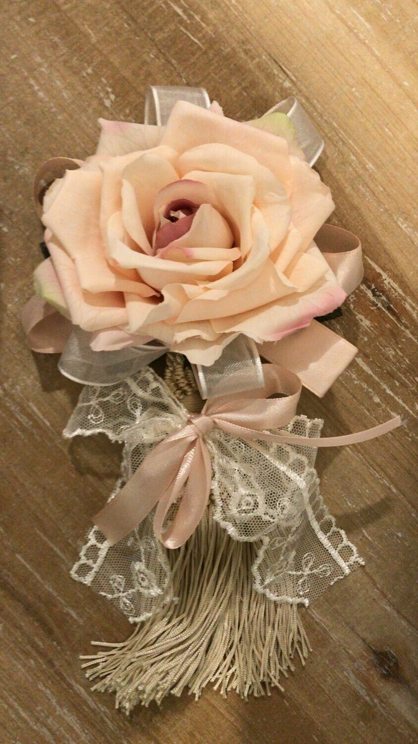 Nappina Decoro Con Rosa