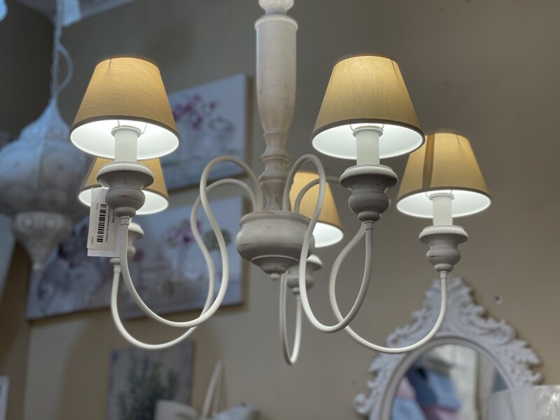 Lampadario Living Shabby 5 Luci Easy