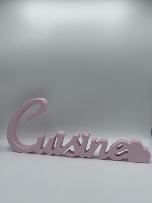 Scritta Cuisine Rosa