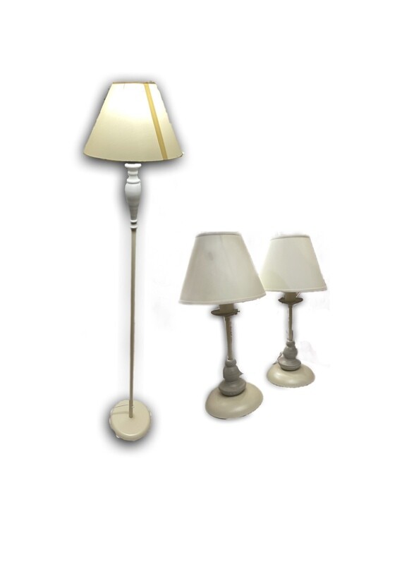 Piantana + Coppia Lumetti Modern Shabby