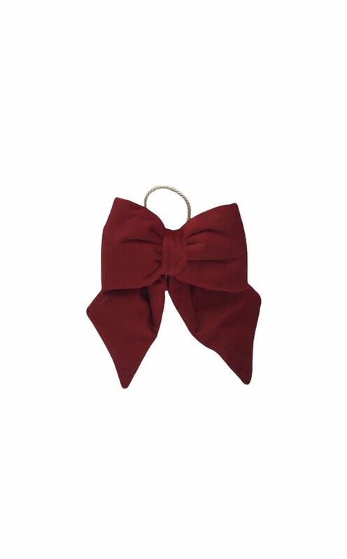Fiocchetto in velluto rosso
