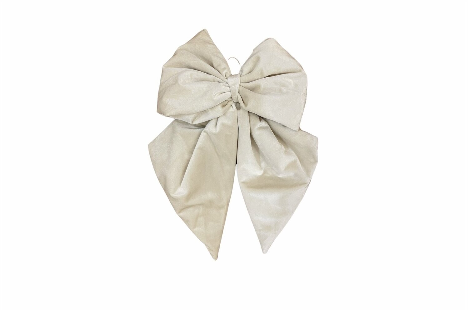 Fiocco in velluto Beige Grande