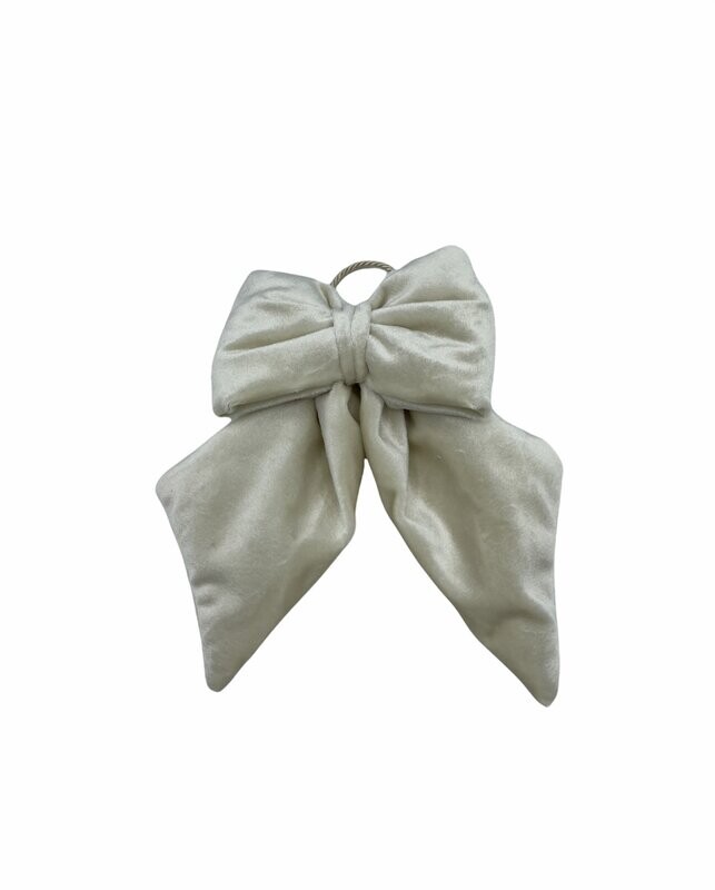 Fiocchetto in velluto Beige