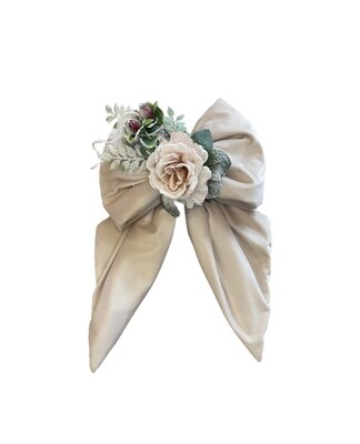 Fiocco Beige Con Fiore Fiocco Beige Con Fiore