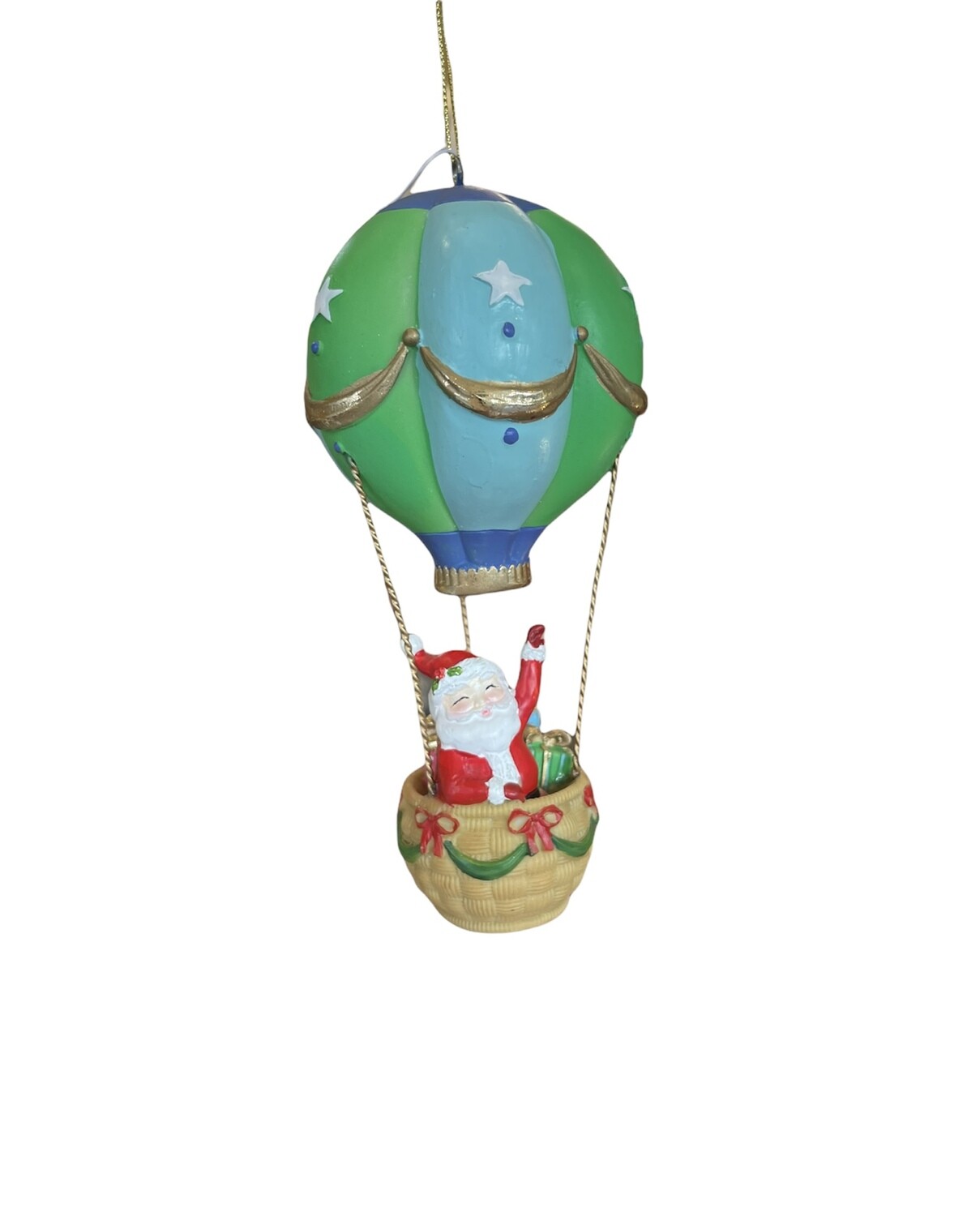 Mongolfiera Babbo Natale Per Albero Decoro