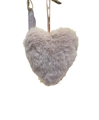 Cuore flanella Rosa