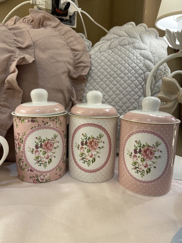 Tris Barattoli Rose L’arte di Nacchi