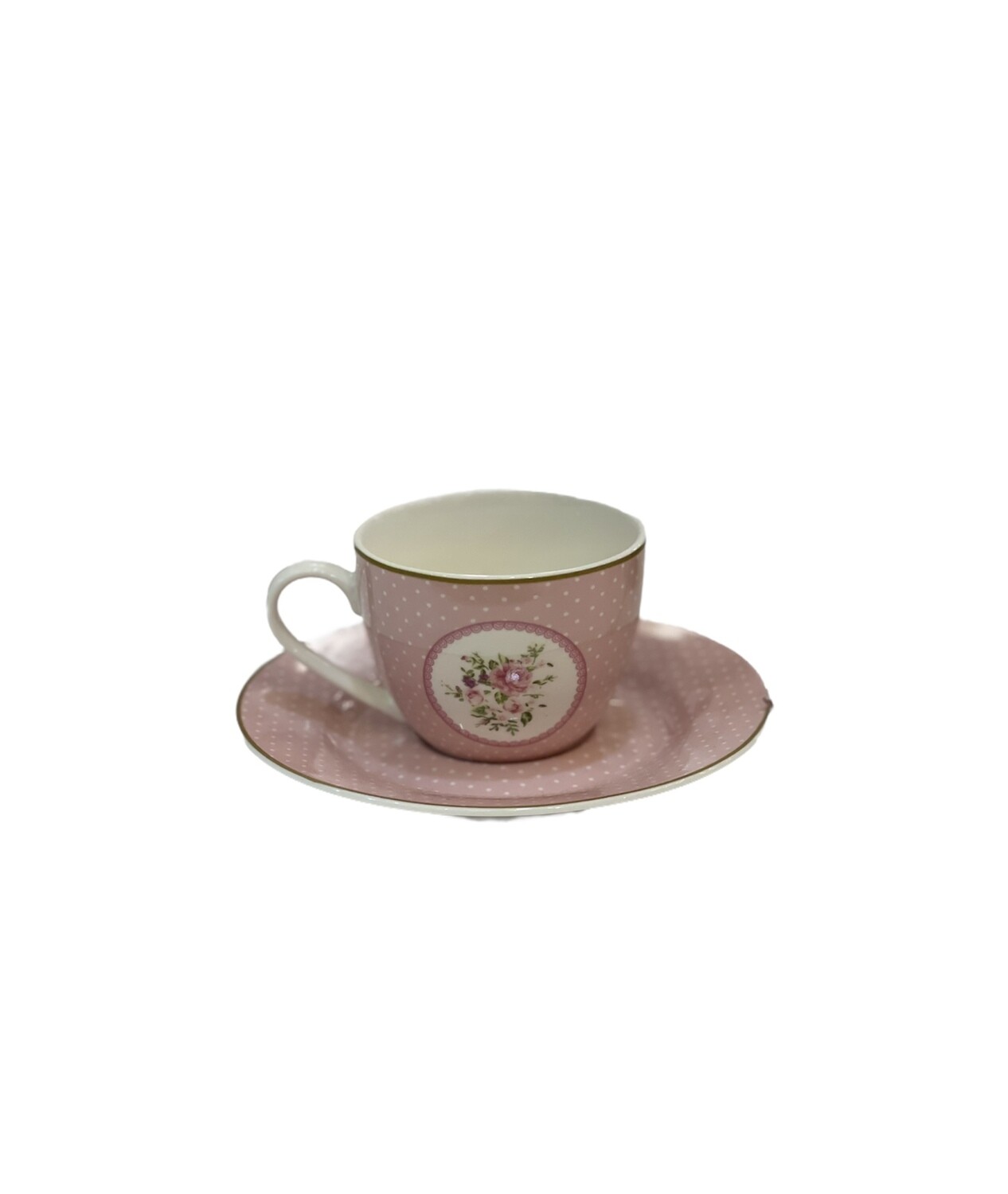 Set da 6 Tazzine Con Piattino Rose L’arte di Nacchi