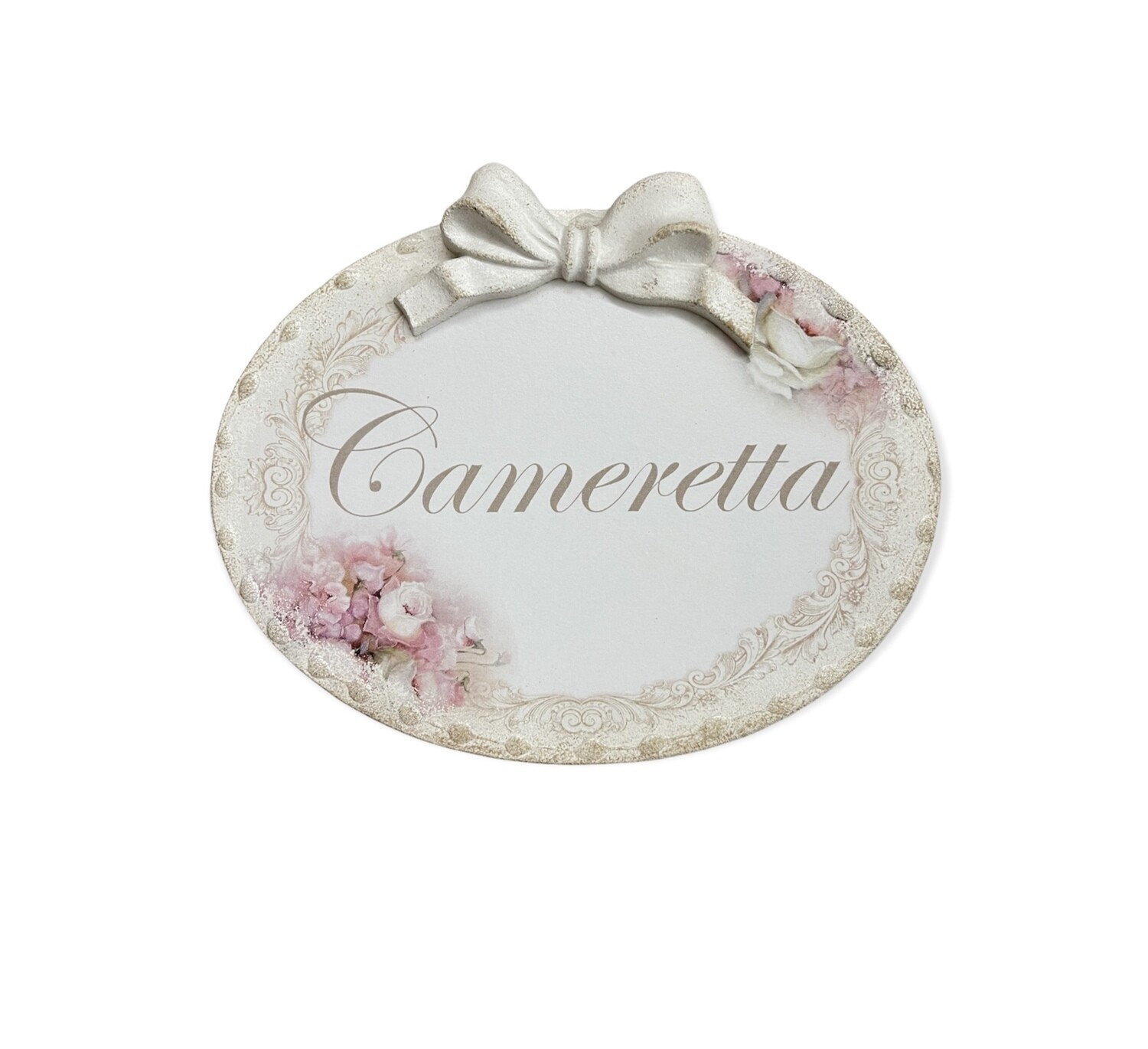 Targhetta con scritta