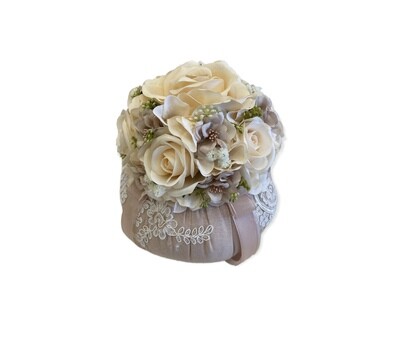 Pouf Con Rose