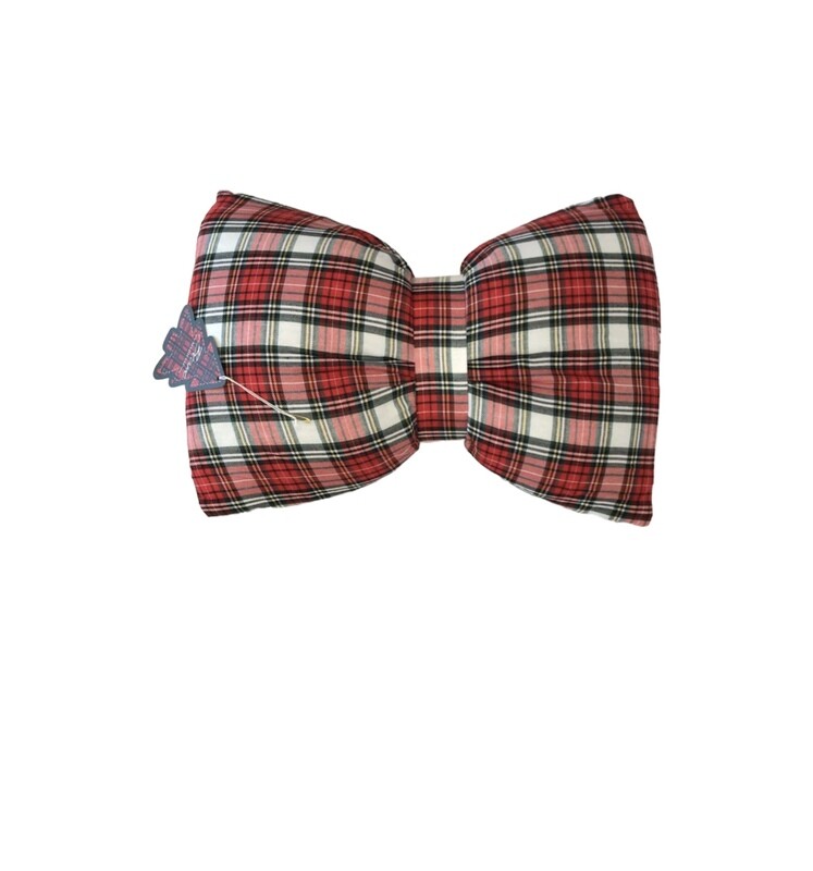 Cuscino fiocco Tartan Blanc Mariclò