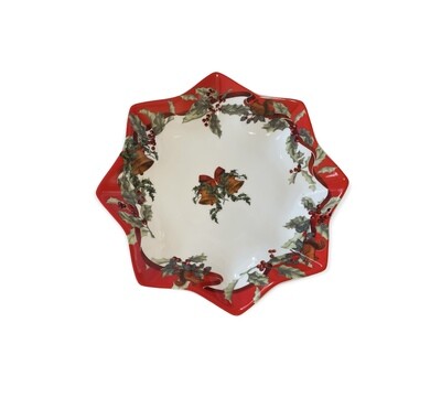 Piatto stella Rosso Natale
