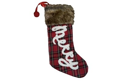 Calza merry scozzese 45 cm