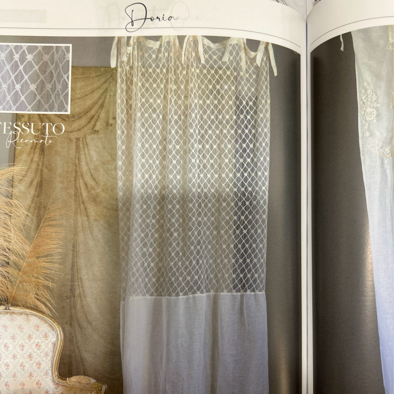 Tenda con lacci 60x140