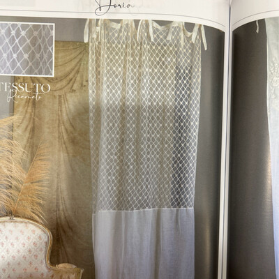 Tenda con lacci cm 60x220 Blanc Mariclo ‘ Tenda con lacci cm 60x220 Blanc Mariclo ‘