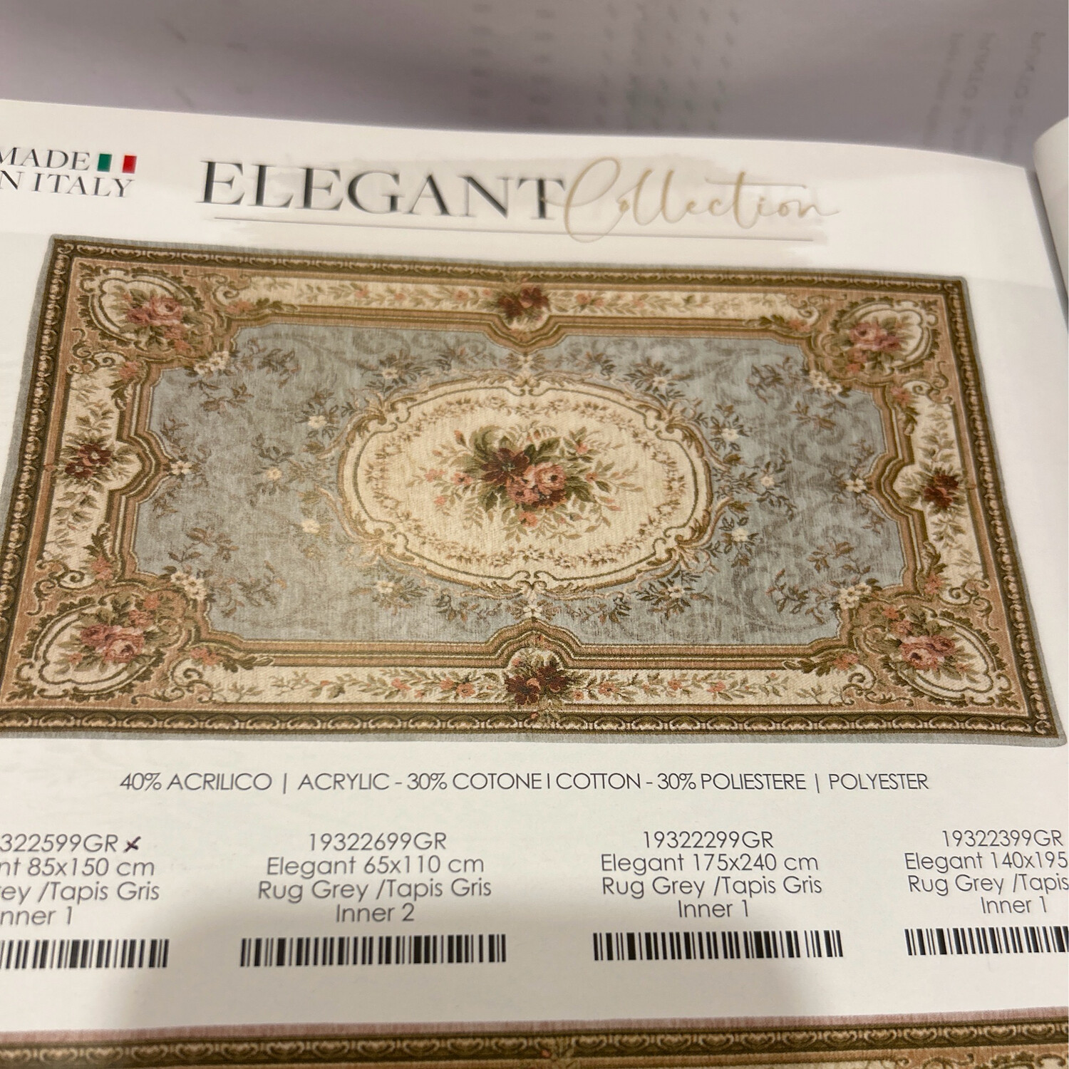 Tappeto Blanc Mariclo “ Made in Italy cm 65x110 Elegant Collection