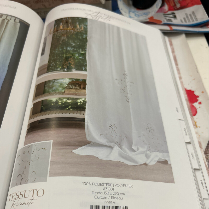 Tenda 150x290 Blanc Mariclo ‘ coppia due teli in promozione