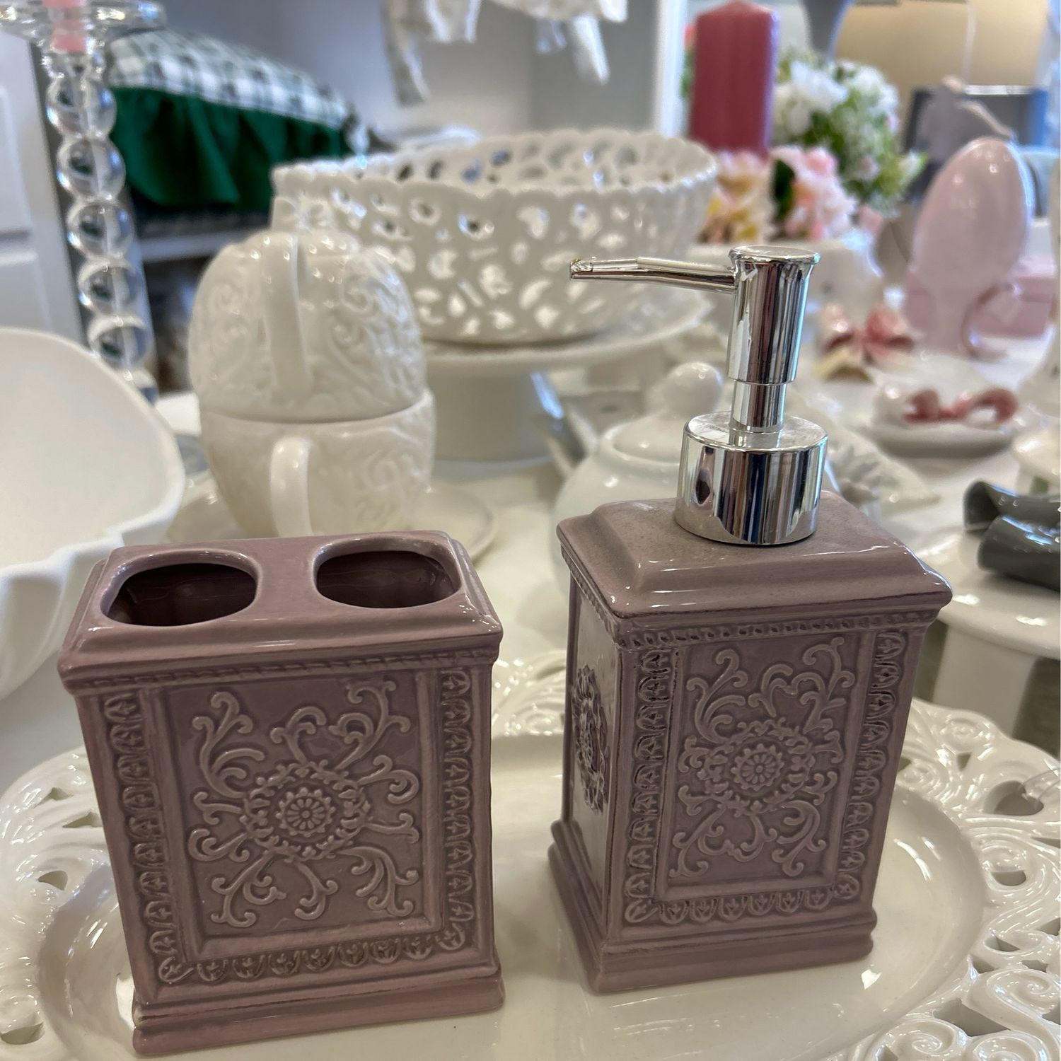 PortaSpazzolino più dispenser Blanc Mariclo’