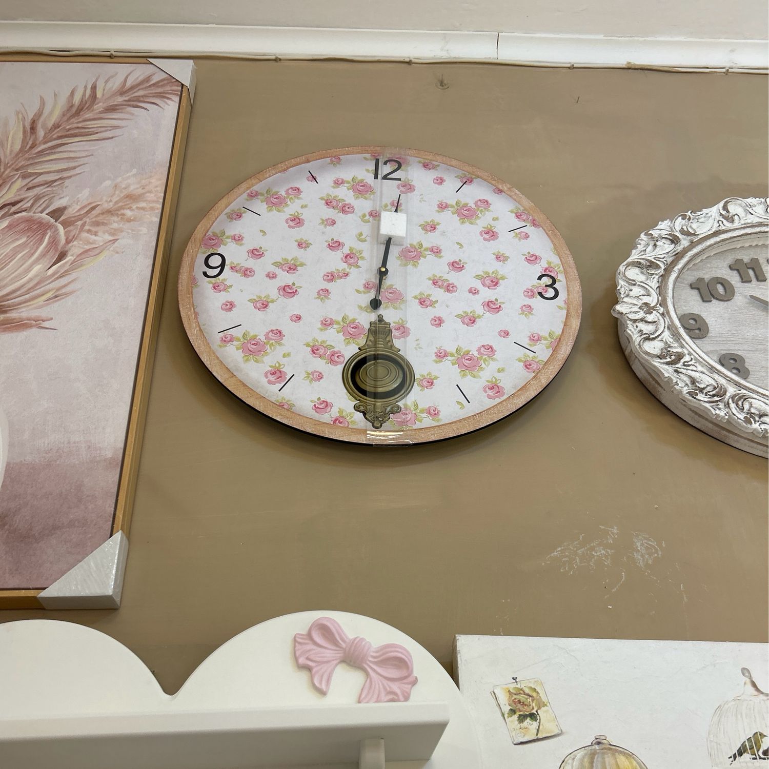 Orologio diametro 60 stile Shabby