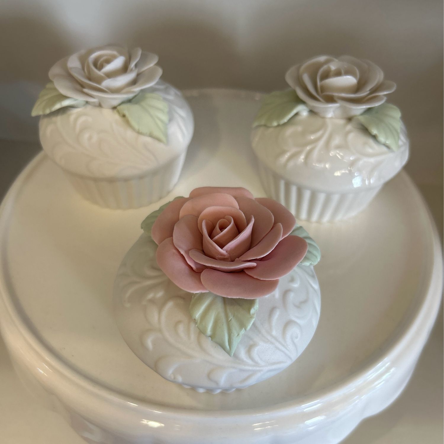 Muffin Contenitori Con Rose