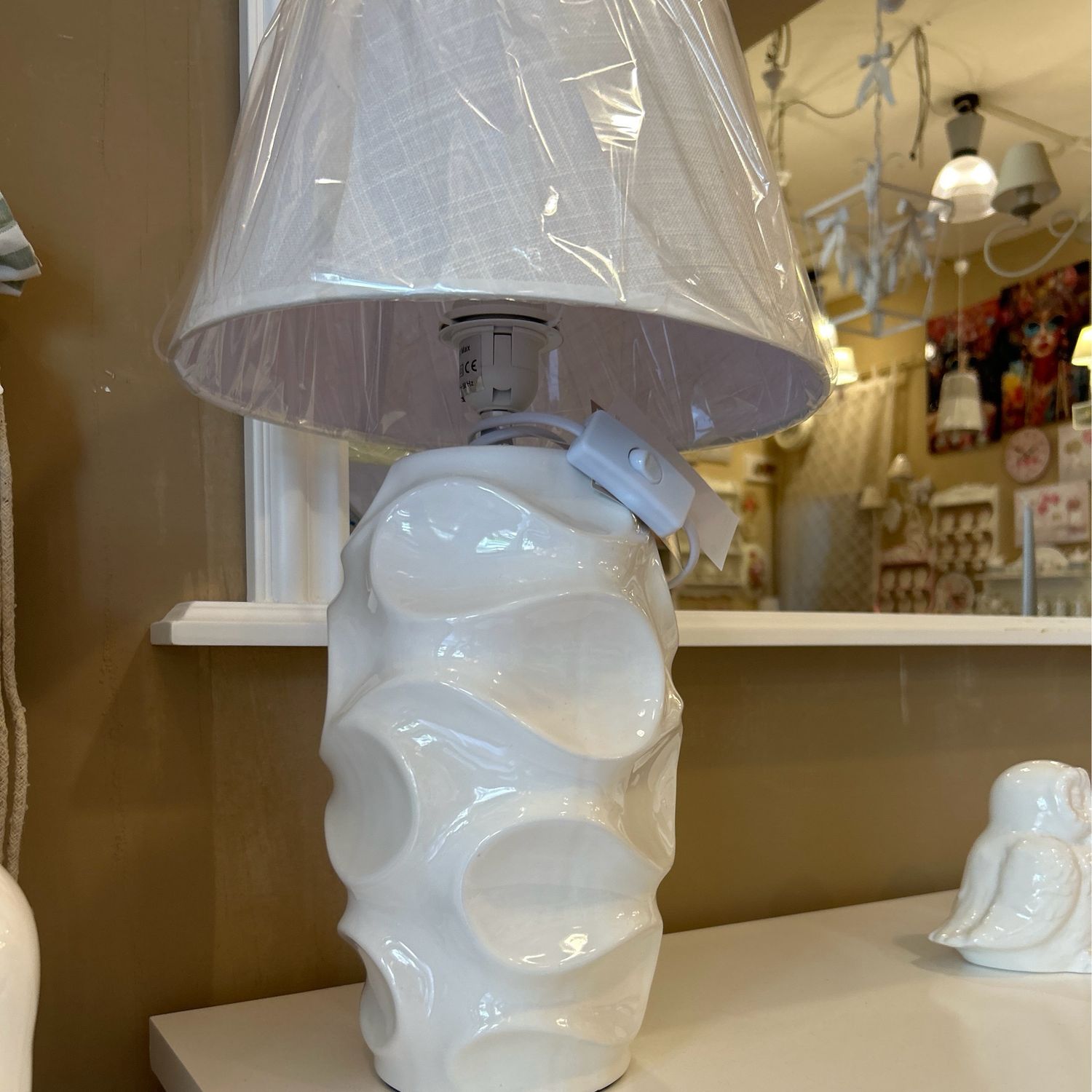 Lampada warsaw cm L 30 H 52 col bianco