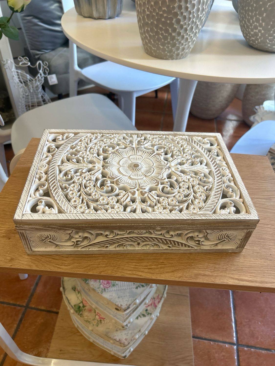 Scatola Portagioie Shabby mis.31x20x8