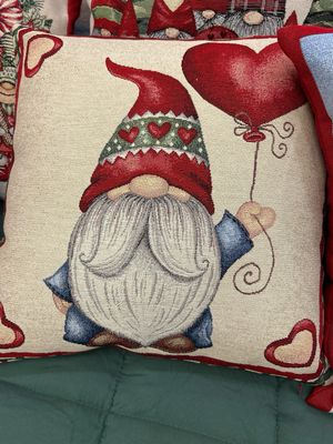 Cuscino Natalizio con elfo e palloncino