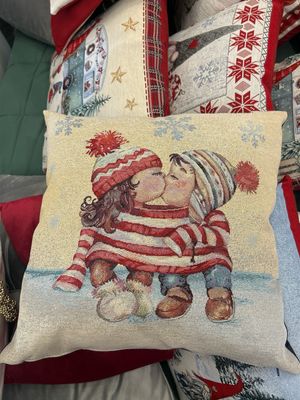 Cuscino Natalizio con bimbi