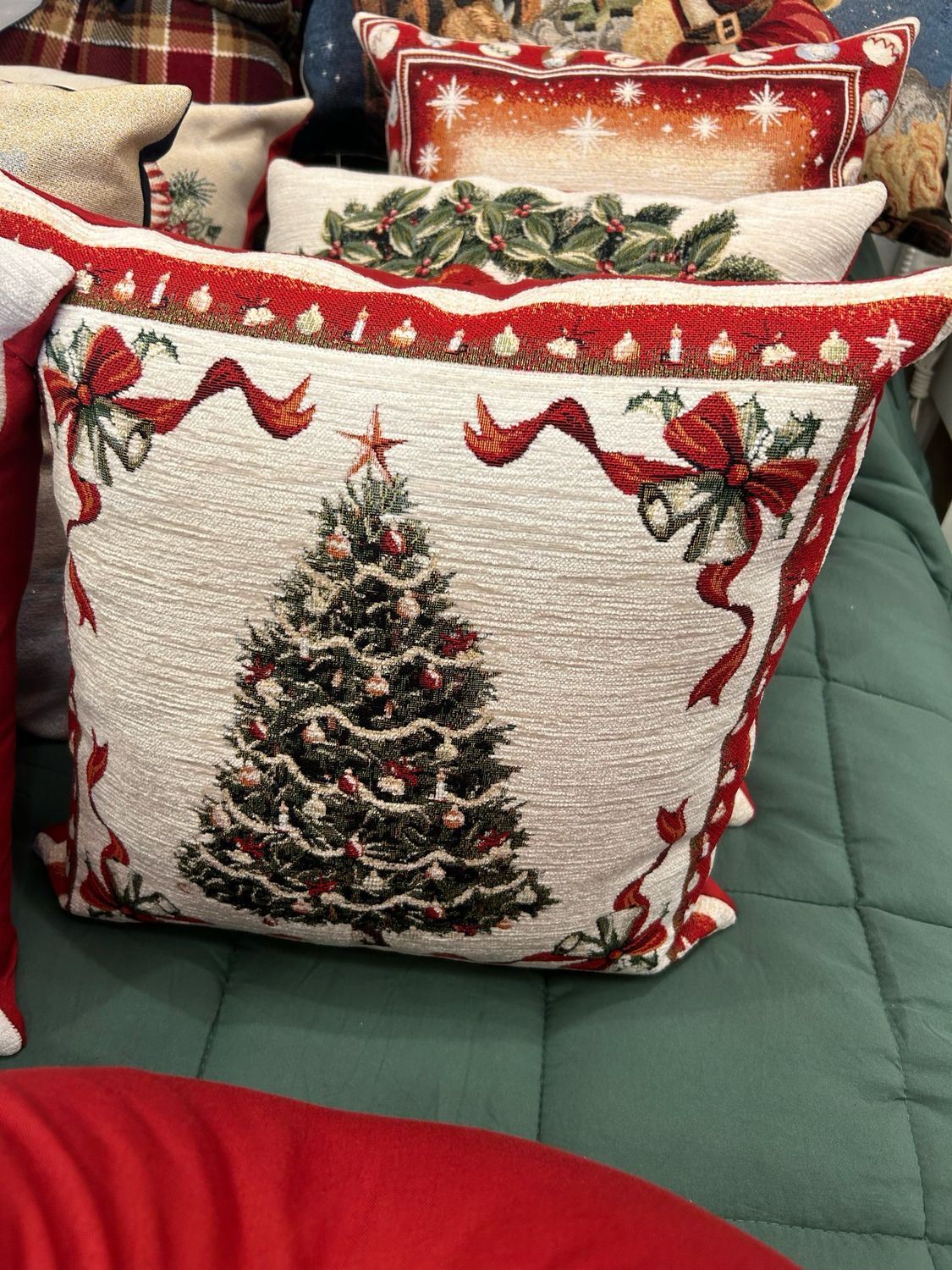 Cuscino Natalizio con albero di Natale