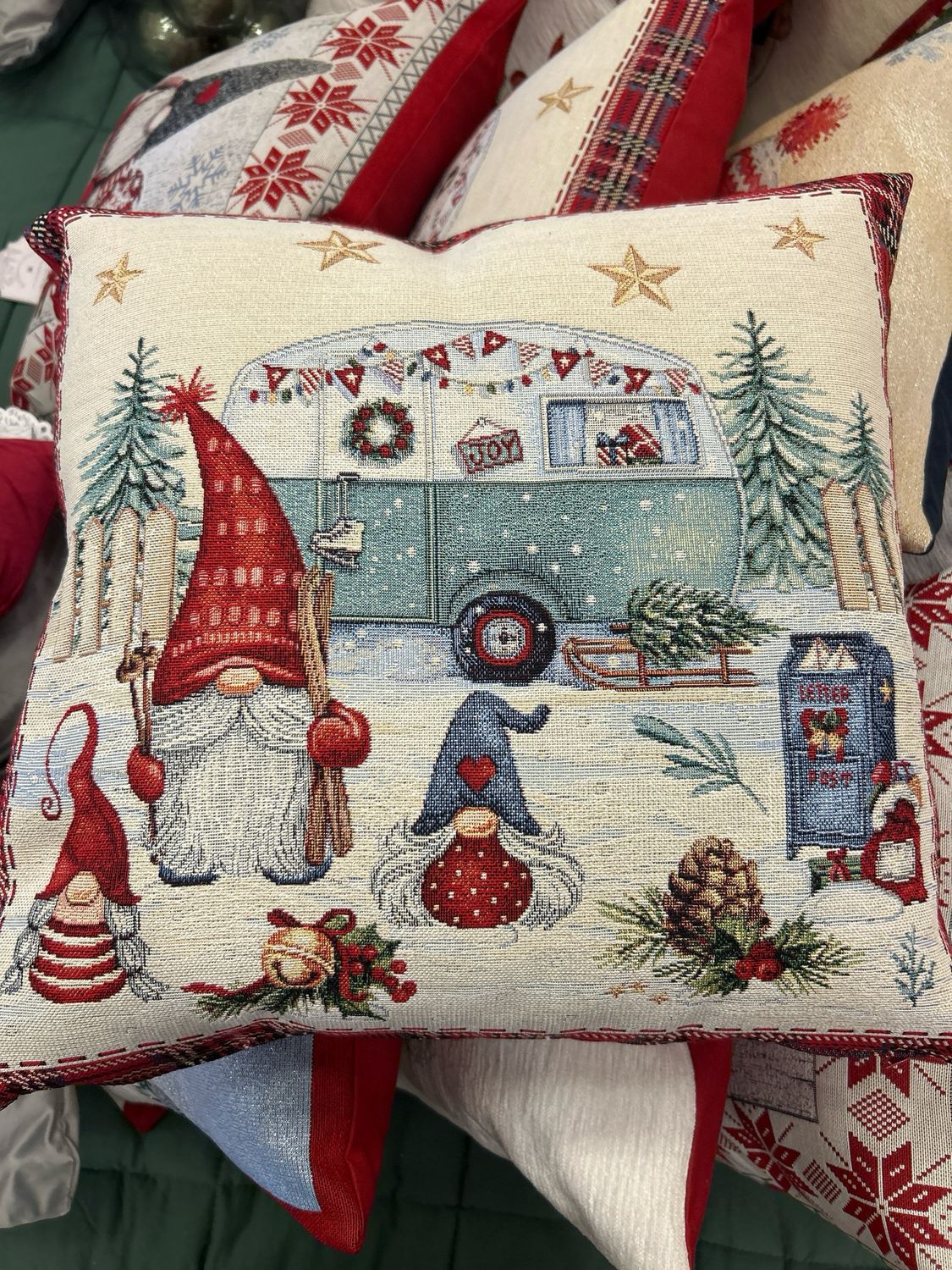Cuscino Natalizio con elfo