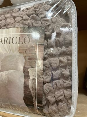 Copri divano 2 posti col tortora Blanc Mariclò