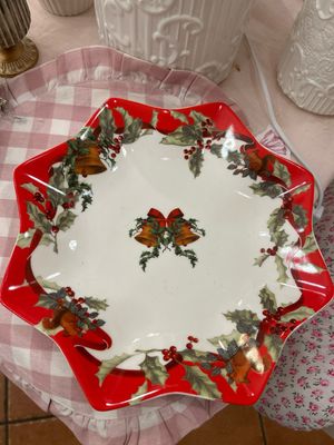 Piatto stella Natale