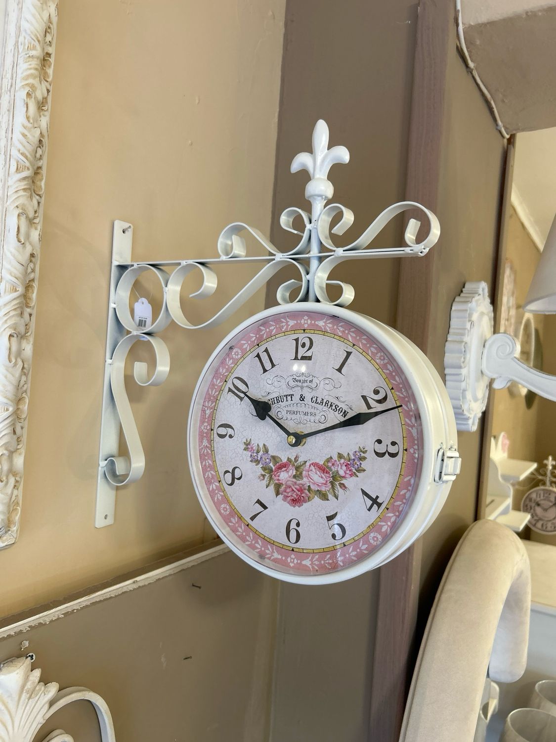 Orologio Da Stazione Bird Rose mis. 36x9 x40