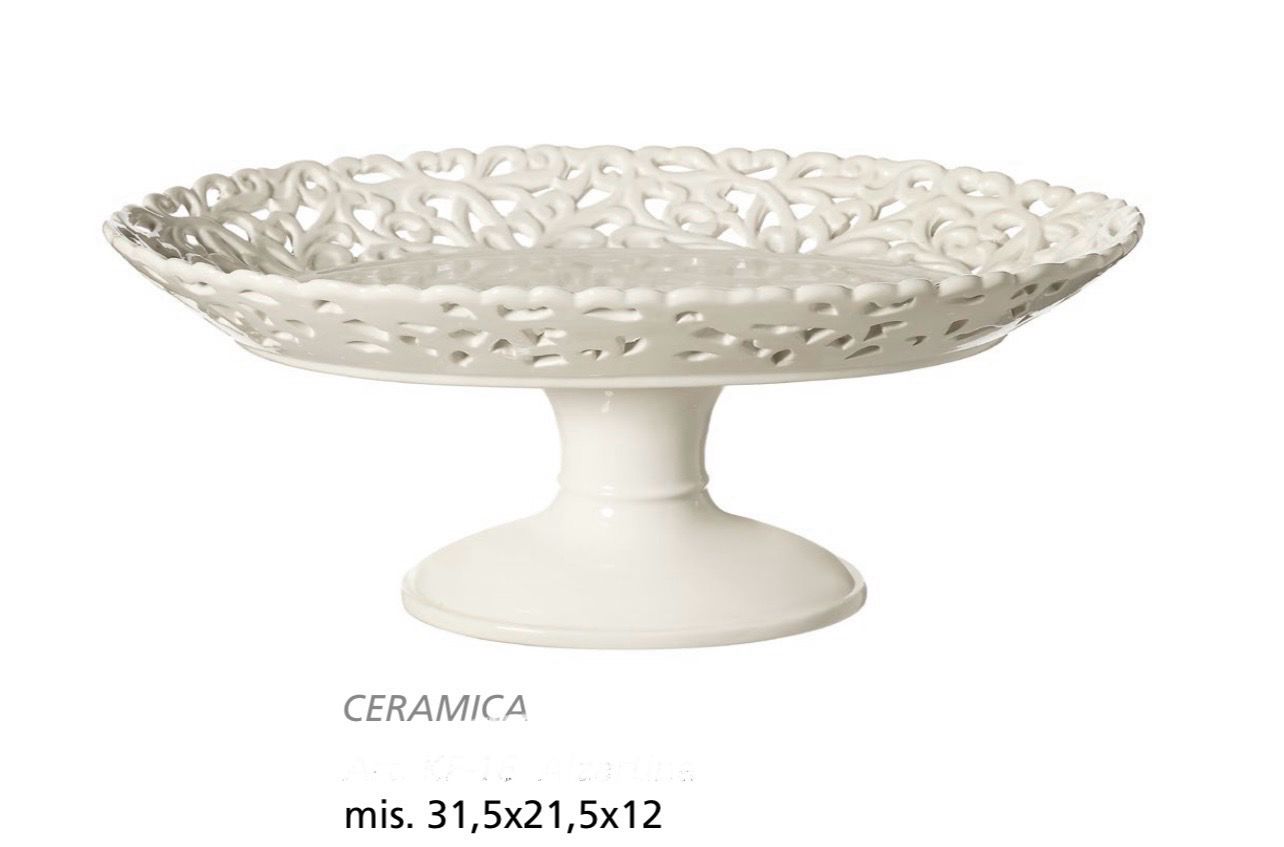 ALZATINA TRAFORATA IN CERAMICA